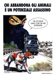 Chi abbandona gli animali è un... Chi abbandona gli animali è un...